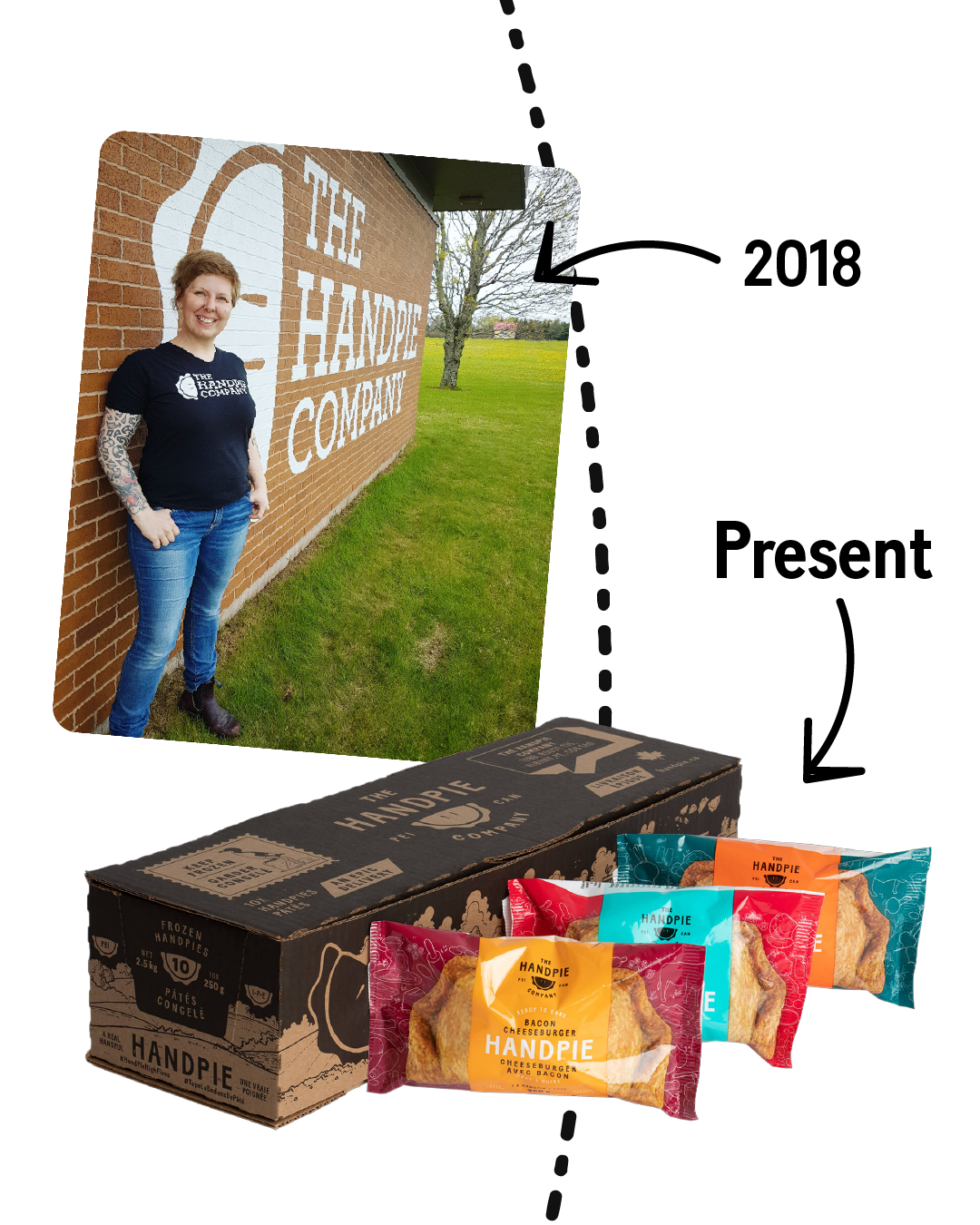 Chef Sarah Bennetto O’Brien stands outside The Handpie Company