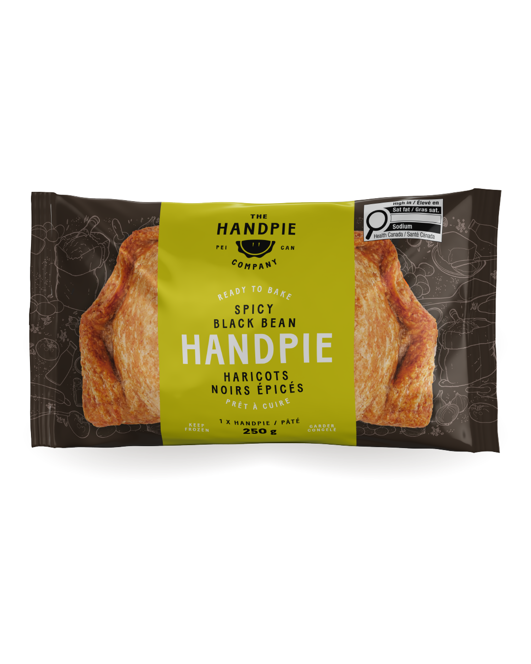 Spicy Black Bean Handpie package